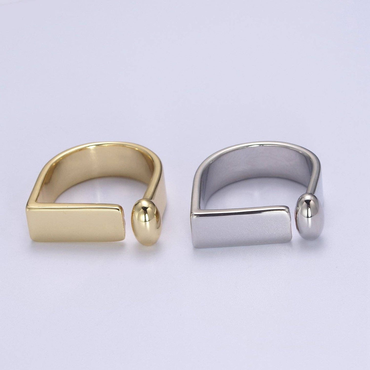 14k Gold Filled Rectangle Gold Signet Ring