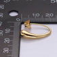 14K Gold Filled 20mm Molten Drop Minimalist French Hook Earrings