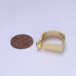 14k Gold Filled Rectangle Gold Signet Ring