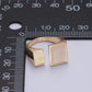 Elegant Double Square Rectangular Textured Pearl Ring O-240