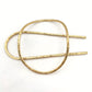 x ADORN512 Brass Oval Hair Pin